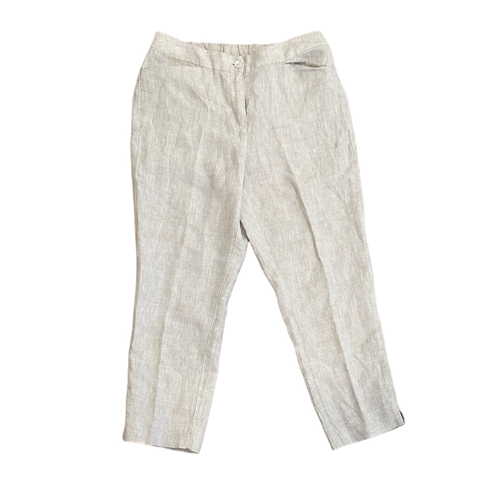 Chico’s 100% Linen Capri Pants Size 4P